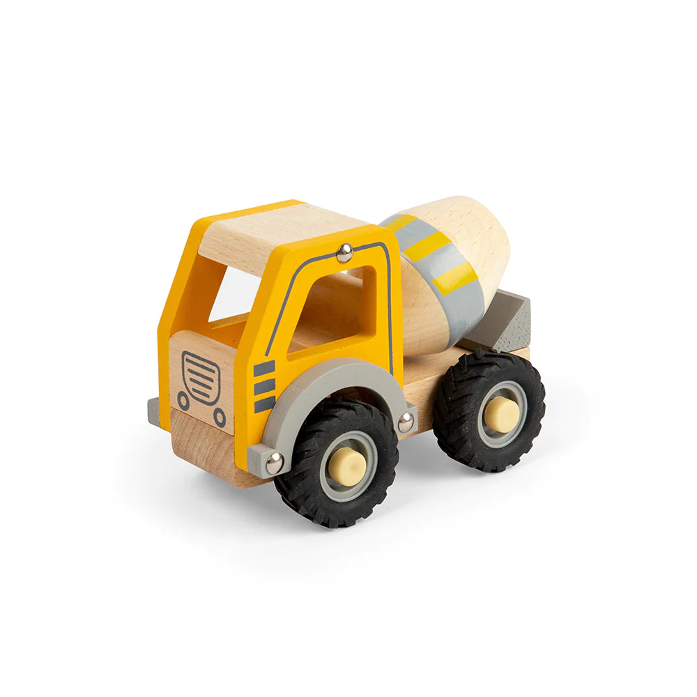 houten mini-speelgoedtrucks