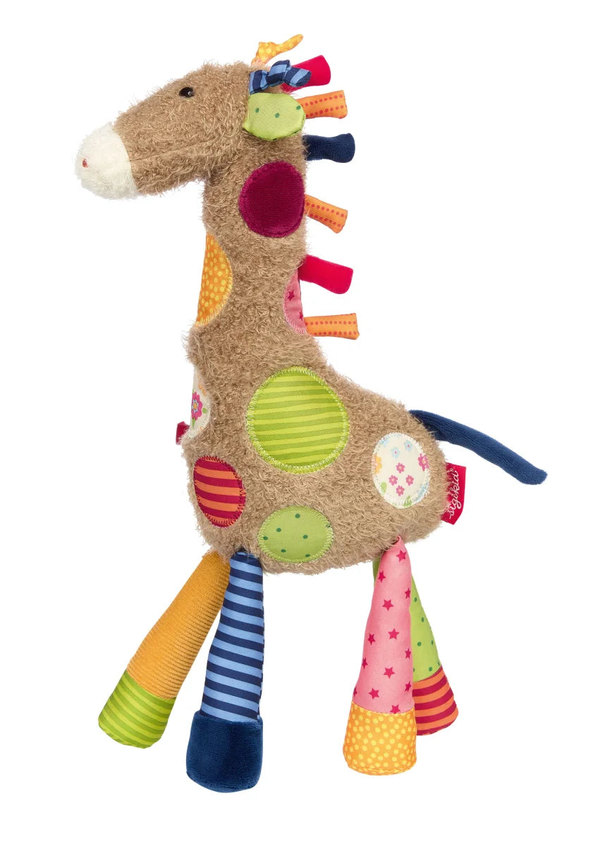 doudou girafe sweety - patchwork world