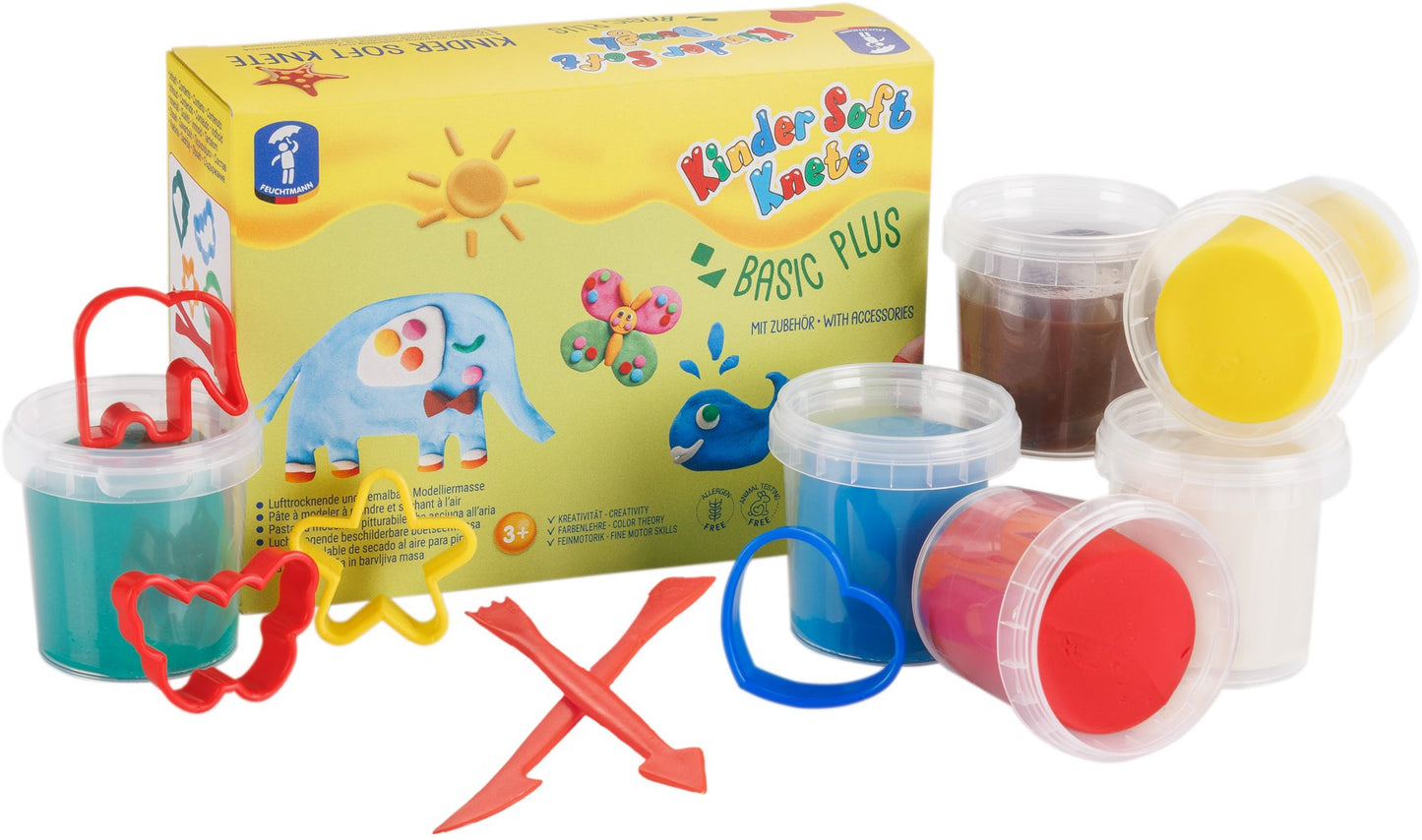 Pâte à modeler souple enfant basique plus avec accessoires