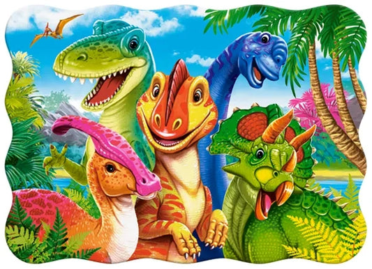 puzzle les dinosaurs selfie 30pc