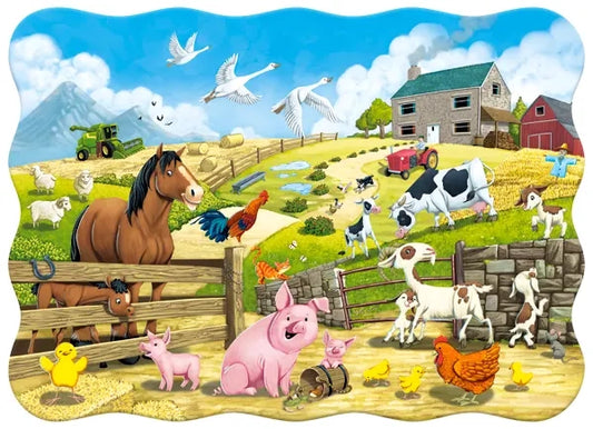 puzzle les animaux sur le ferme 30pc