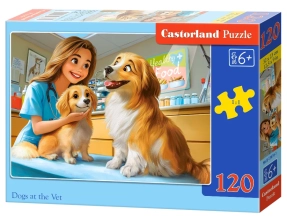 puzzle dogs at the vet 120pc