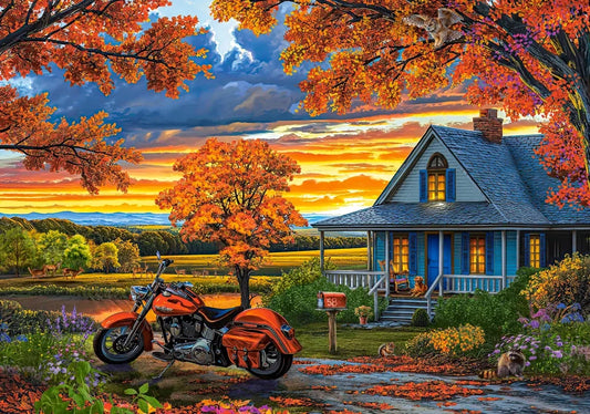 Puzzle autumn ride 500pc