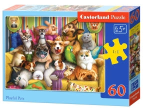 puzzle playful pets 60pc