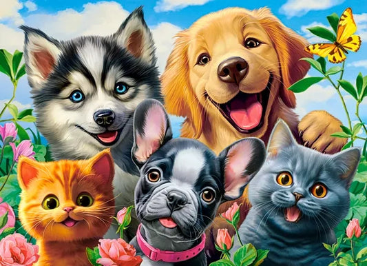 puzzle animaux ludiques 70pc