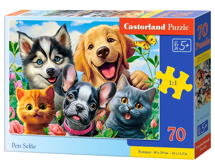 puzzel pets selfie 70pc