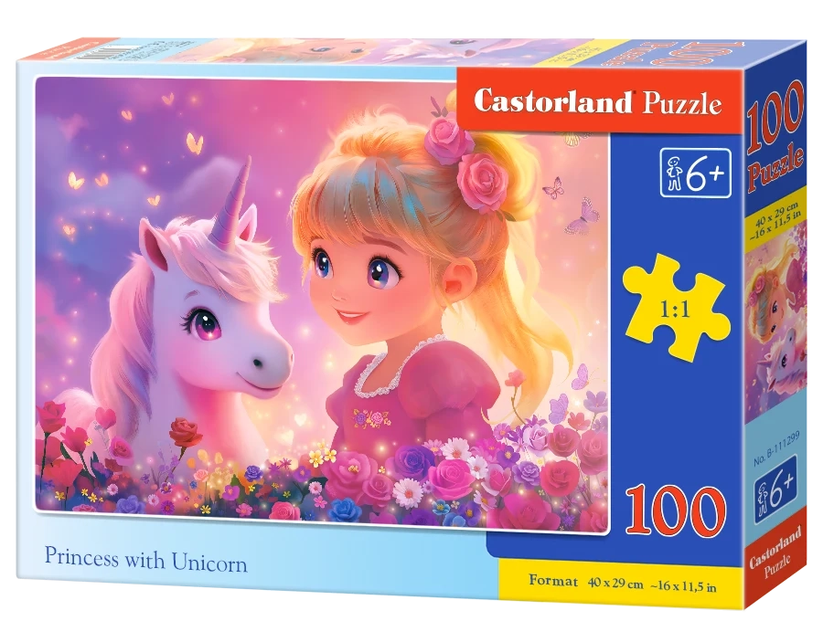 puzzle princess with unicorn 100pc