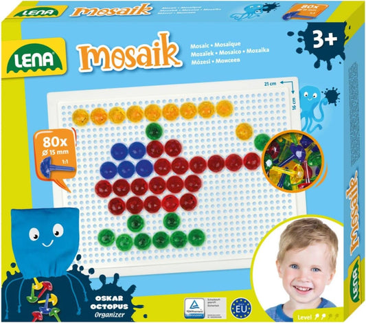 insert mosaïque 15 mm - lot de 80 pièces