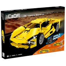 Kit de construction voiture de course bleue tout-terrain à rétrofriction CADA