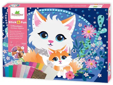 stick'n fun XL mozaiëk cuddly animals