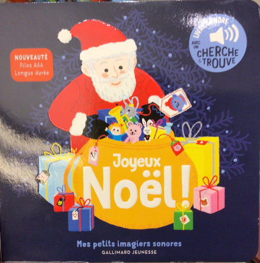 livre petits imagiers sonores joyeux Noël FRA