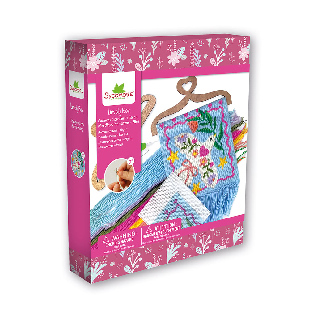 set broderie colombe de la paix - lovely box