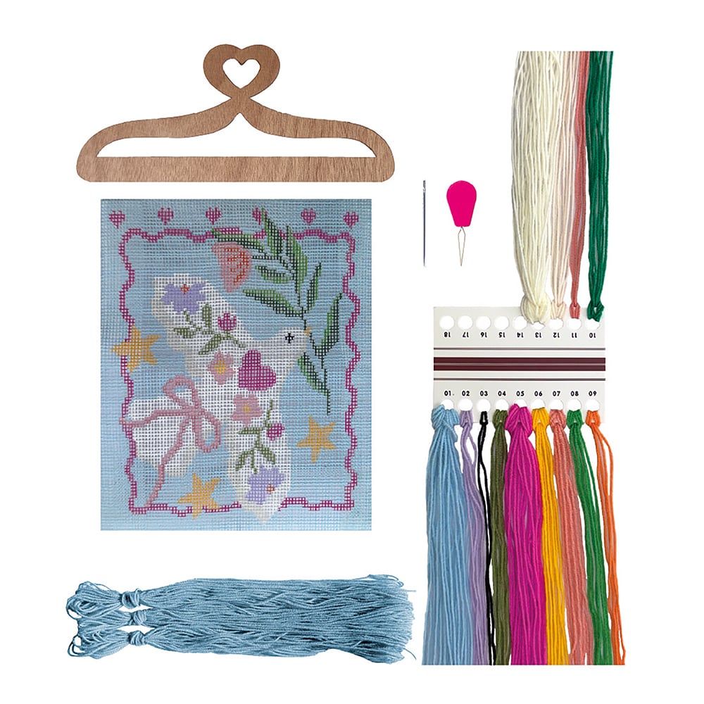 set broderie colombe de la paix - lovely box