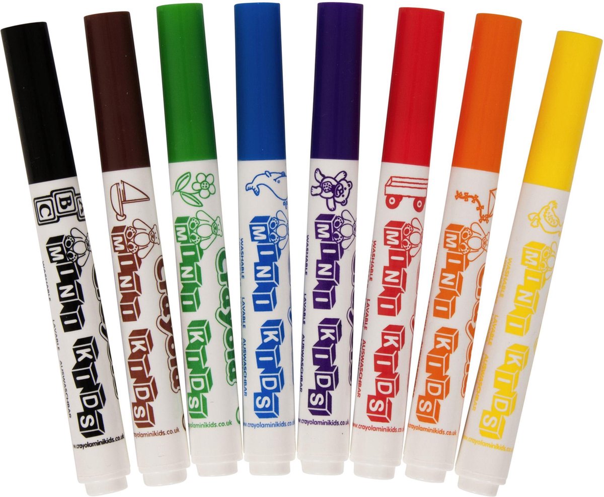 stiften afwasbaar 8pc mini kids CRAYOLA