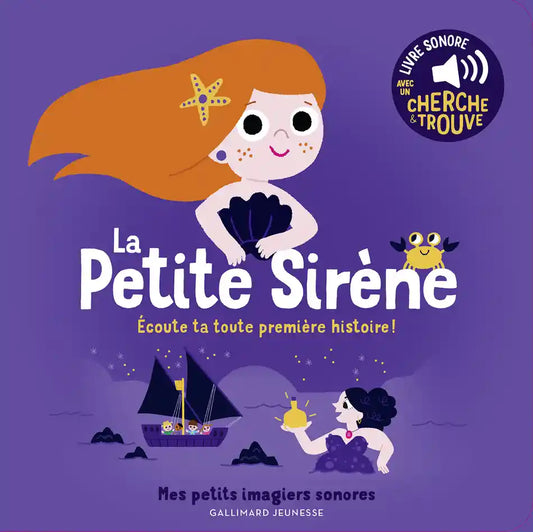 livre petits imagiers sonores la petite sirène FRA