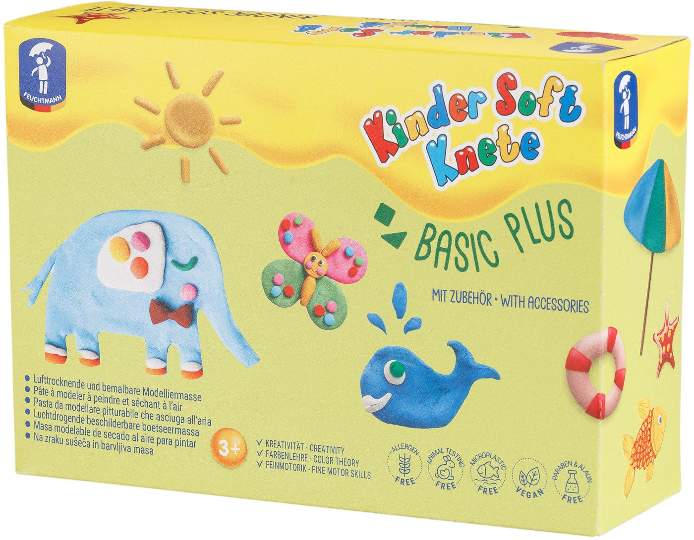 Pâte à modeler souple enfant basique plus avec accessoires