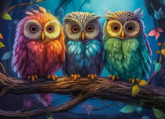 Puzzel Three little owls 300pc