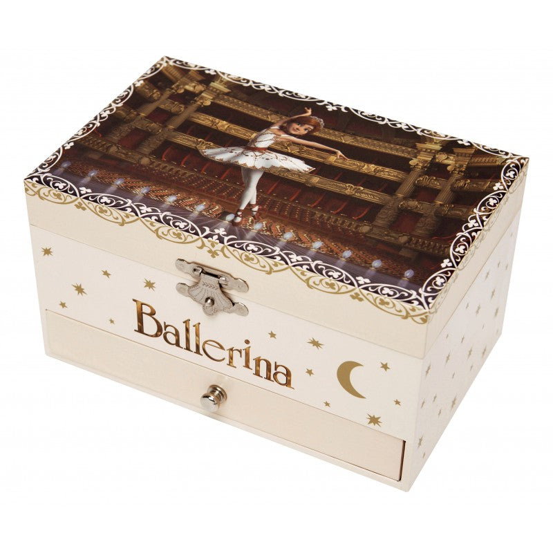 juwelenkistje met muziek ballerina félicie- musical jewelry box ballerina félicie- boîte à bijoux phosphorescent avec musique ballerine félicie