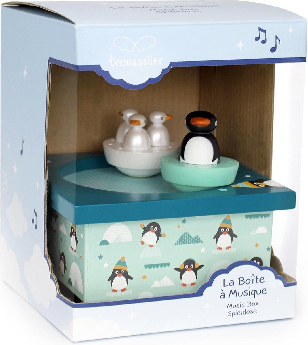 muziekdoos dansende pinguins