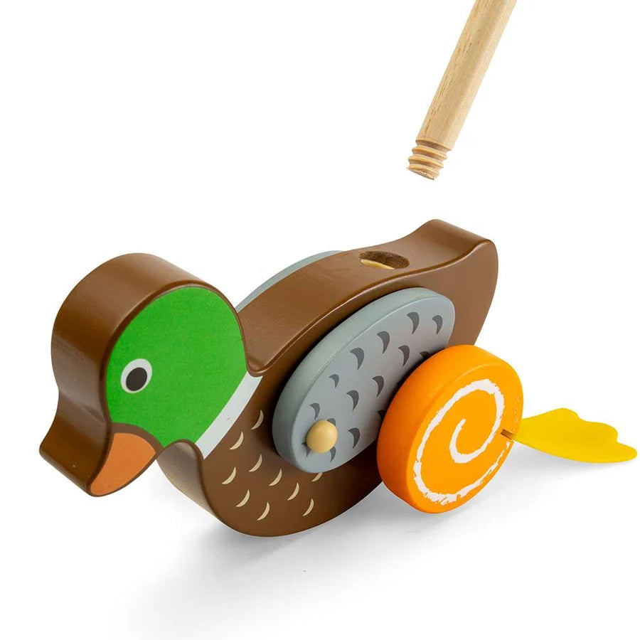 Personnage à pousser canard