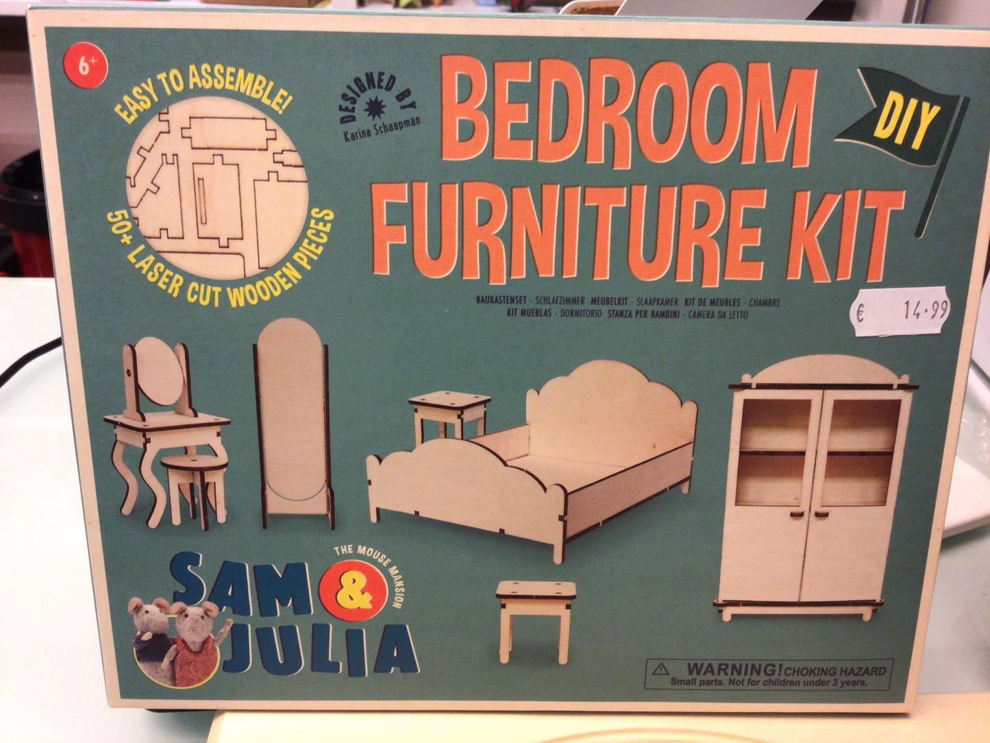 het muizenhuis meubelkit slaapkamer knutselen