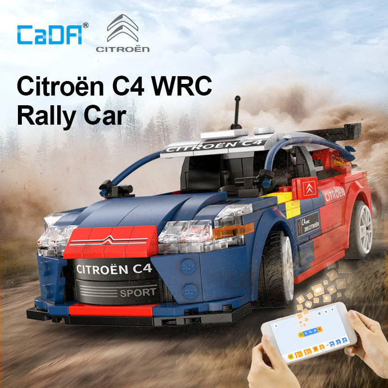 bouwpakket auto citroën C4 WRC 2008 met afstandsbediening