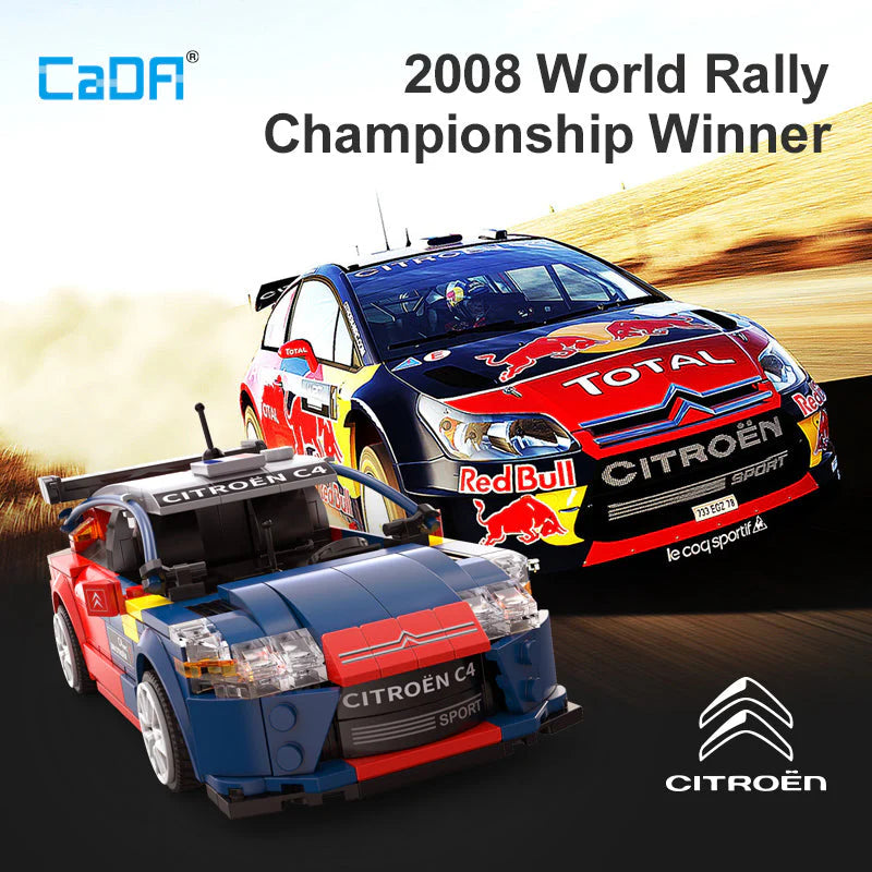 bouwpakket auto citroën C4 WRC 2008 met afstandsbediening
