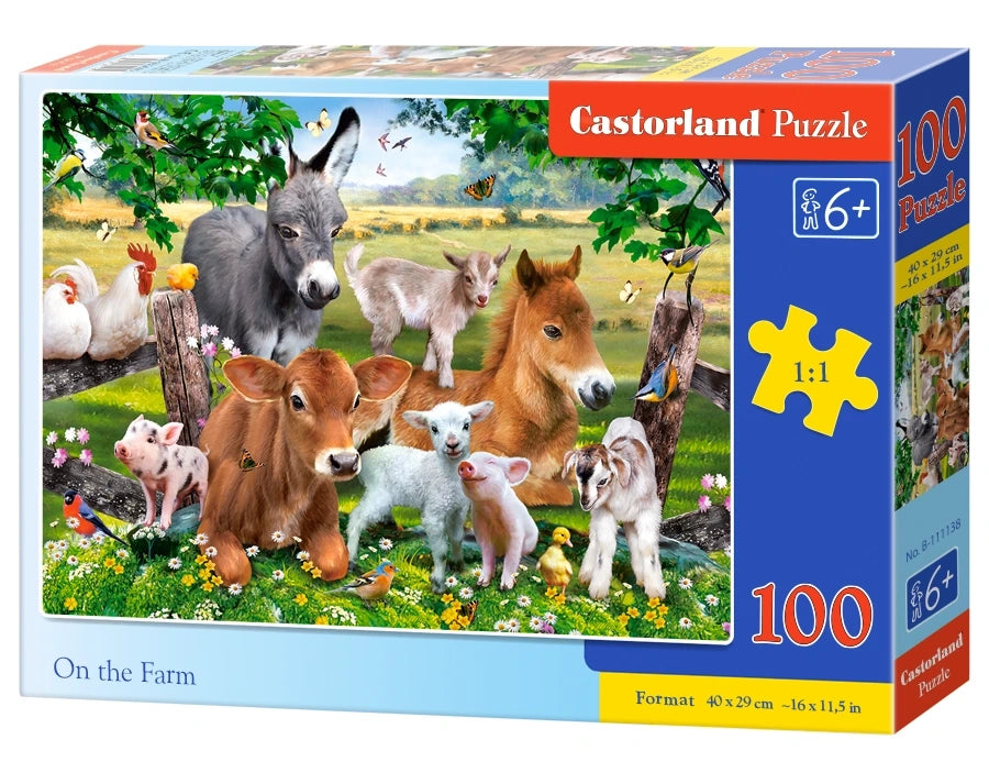 puzzel On the farm 100pc
