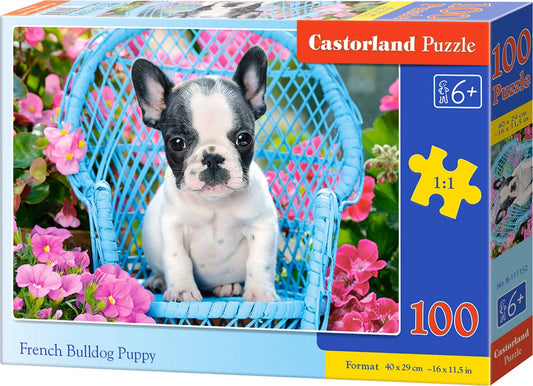 puzzel french bulldog puppy 100pc