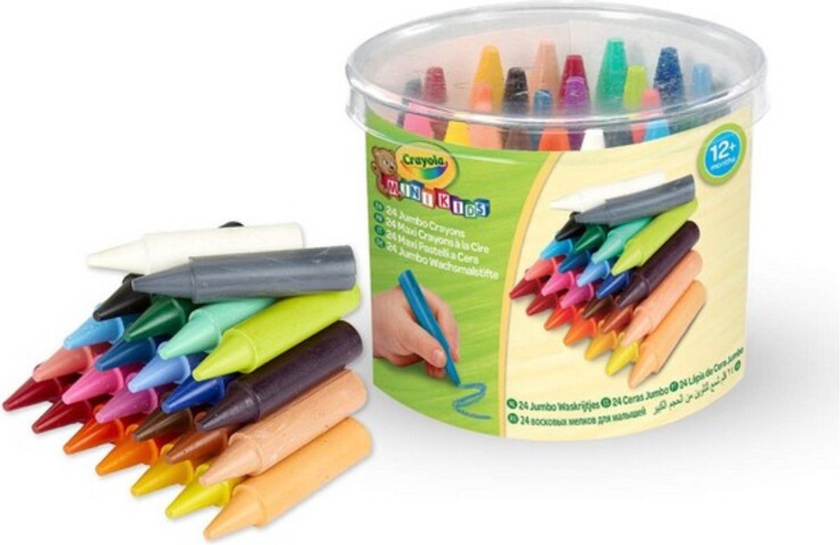 24 crayons épais - crayola mini kids