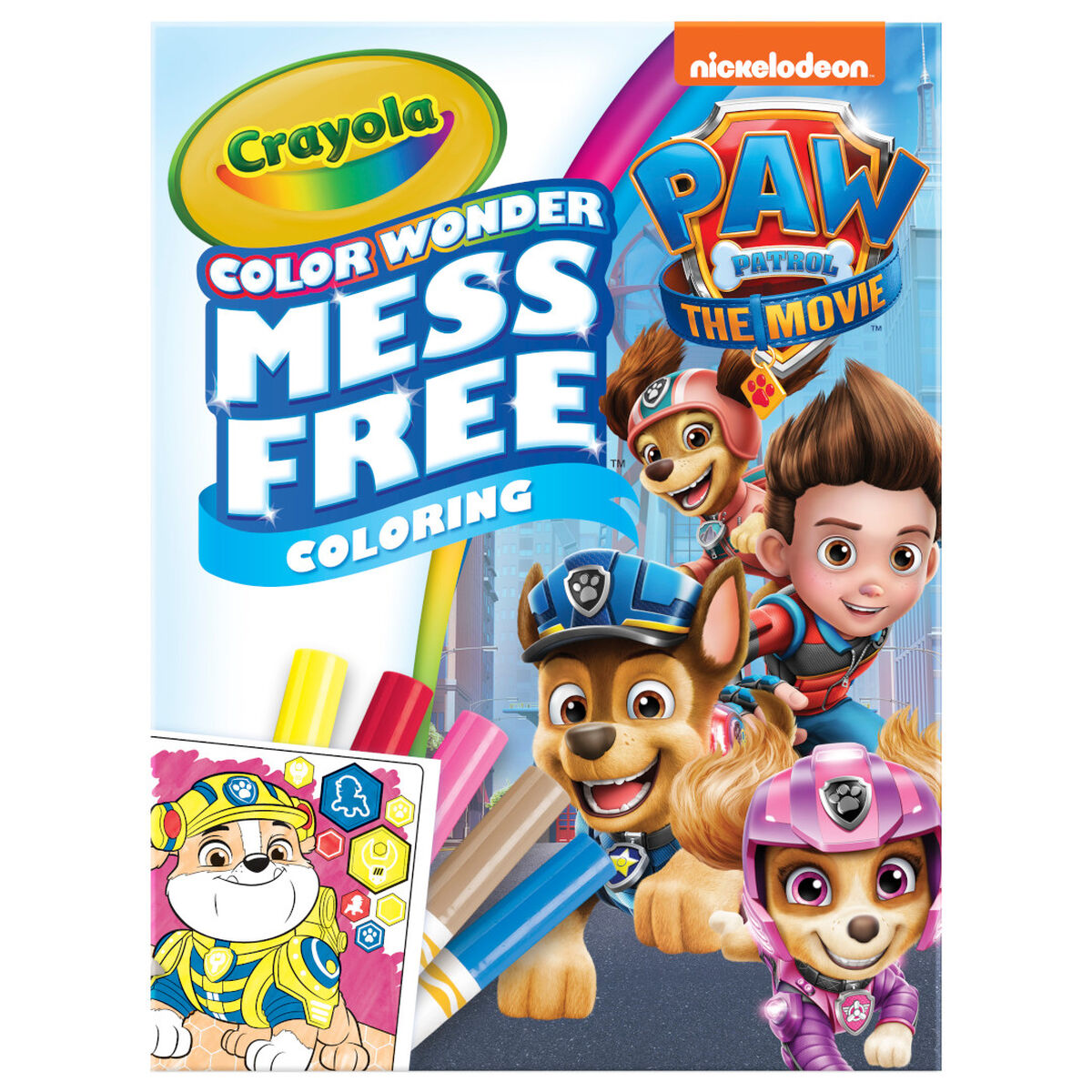 kleurboek paw patrol - colorwonder crayola - livre à colorier