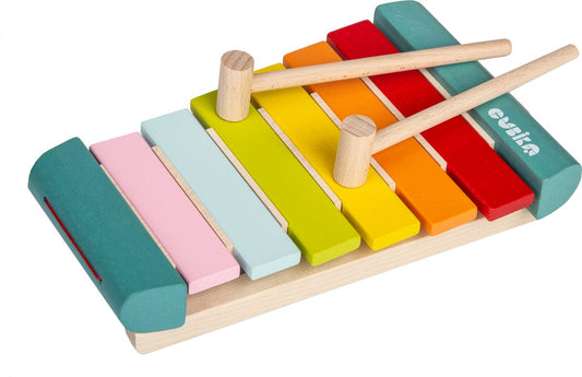 houten xylofoon 6 noten - wooden xylophone - xylophone en bois 6 notes