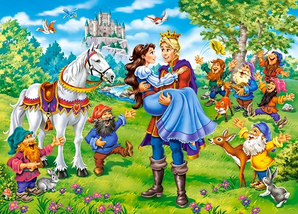 puzzel snow white happy ending 120pc