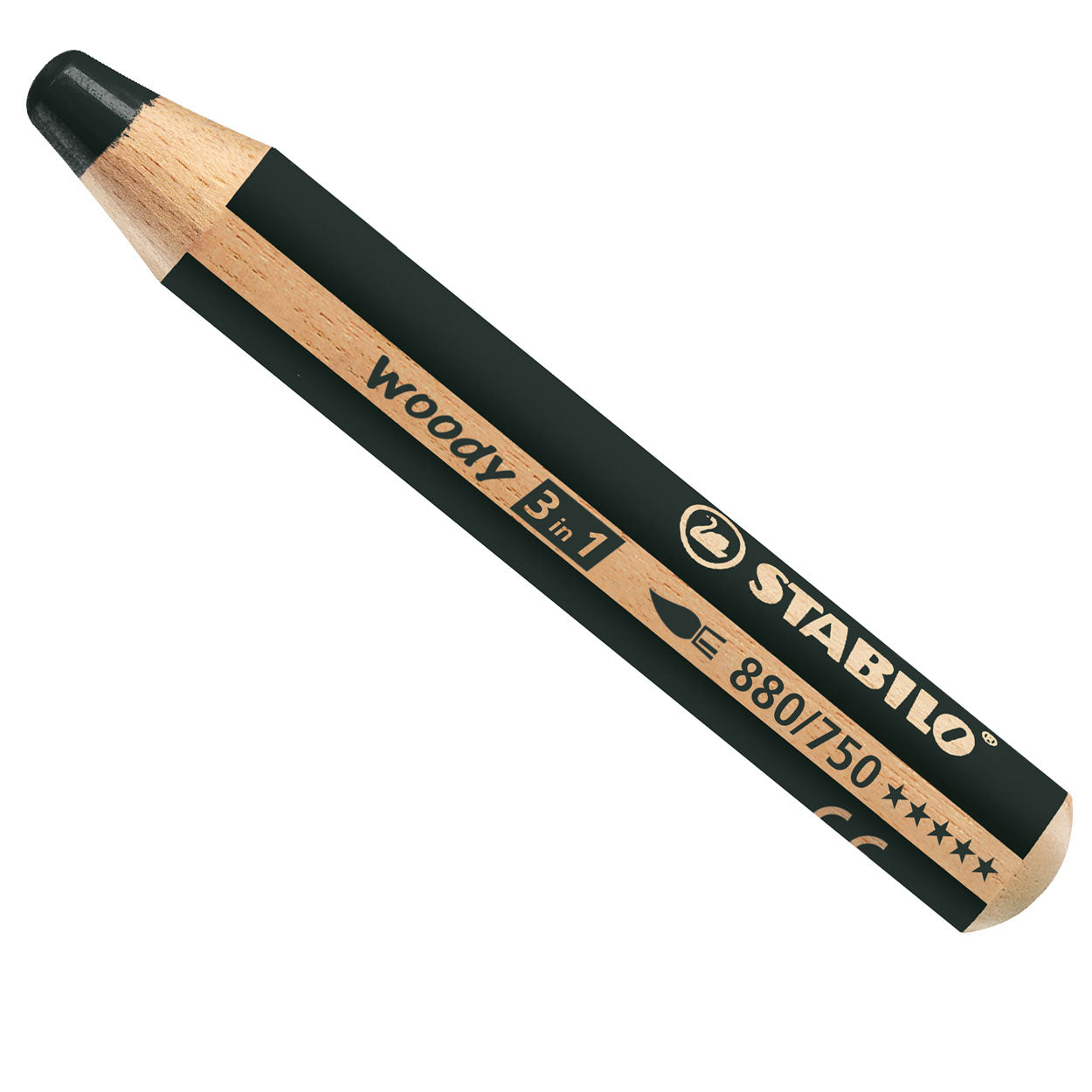 crayons de couleur épais STABILO woody multitalentueux 3 en 1 - par pièce
