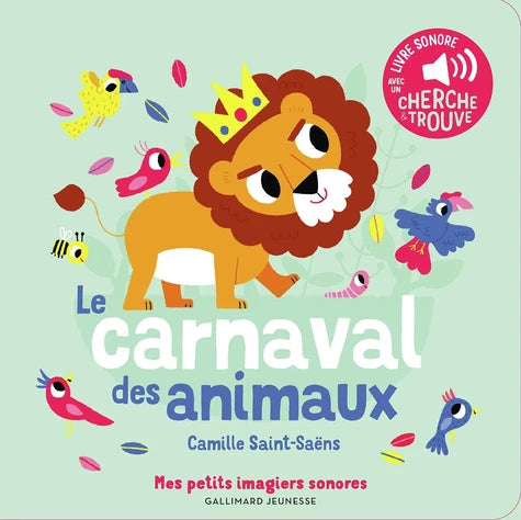 livre petits imagiers sonores Le carnaval des animaux  FRA