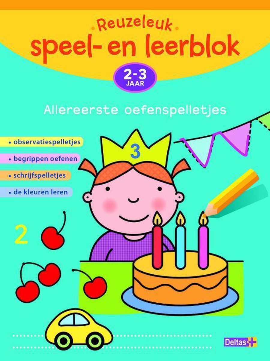 speel- en leerblok allereerste oefenspelletjes 2-3 jaar NED