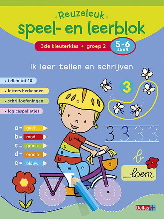 speel-en leerblok ik leer tellen en schrijven 3e kleuterklas 5-6 jaar NED