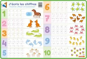 sous-main napperon d'apprentissage FRA