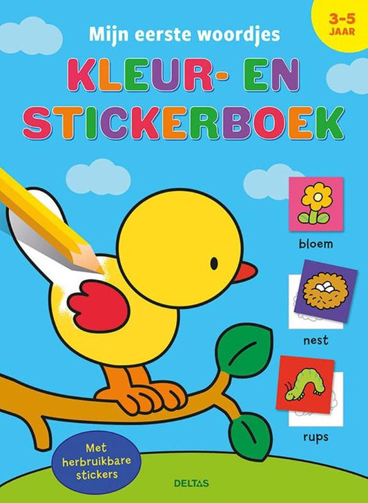 mijn eerste woordjes kleur-en stickerboek NED