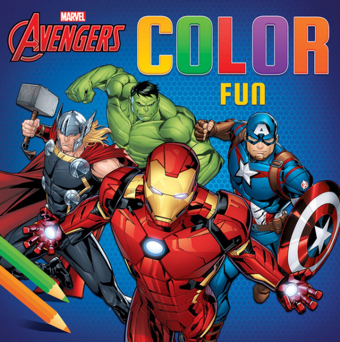 livre de coloriage - marvel avengers color fun - livre à colorier