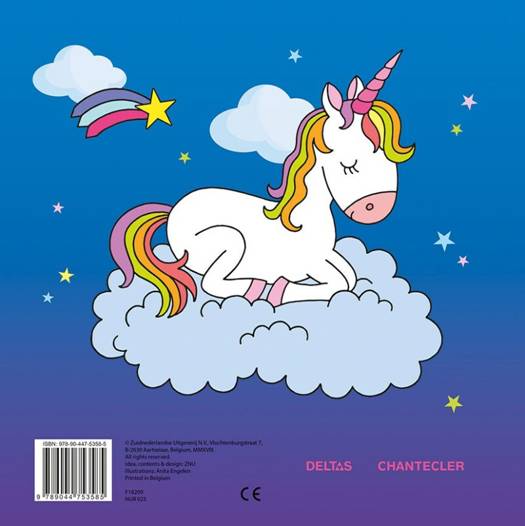 kleurboek - unicorns color fun- livre à colorier