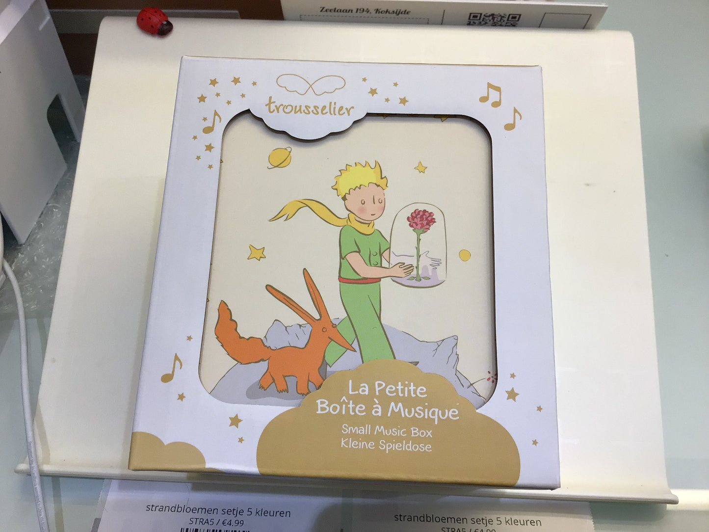 juwelenkistje met muziek klein de kleine prins met roos