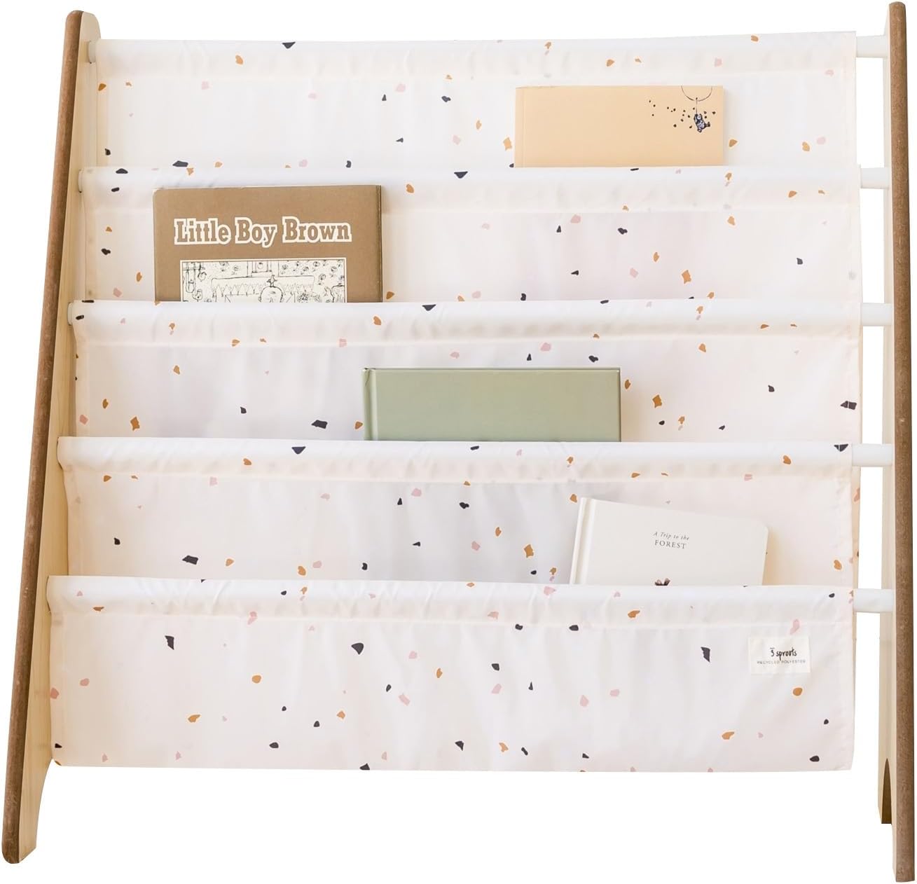 bibliotheek terrazzo creme
