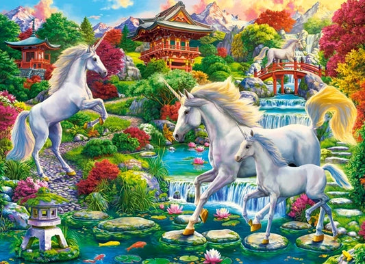 Puzzel unicorn garden 300pc