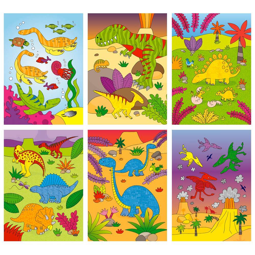 coloriage avec de l'eau dinosaures - dinosaures magiques de l'eau - colorier avec de l'eau dinosaures