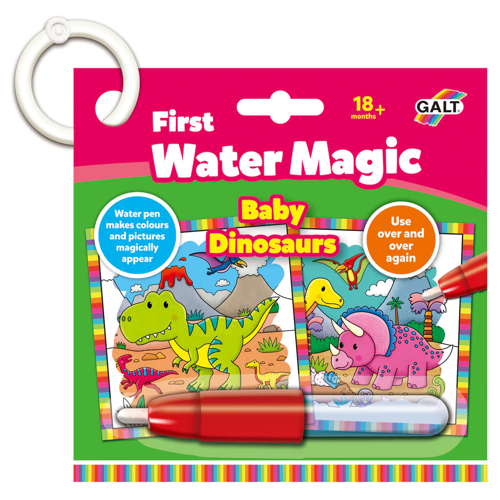 eerste kleuren met water baby dinosaurussen - first water magic baby dinosaurs - premier coloriage à eau bébés dinosaures