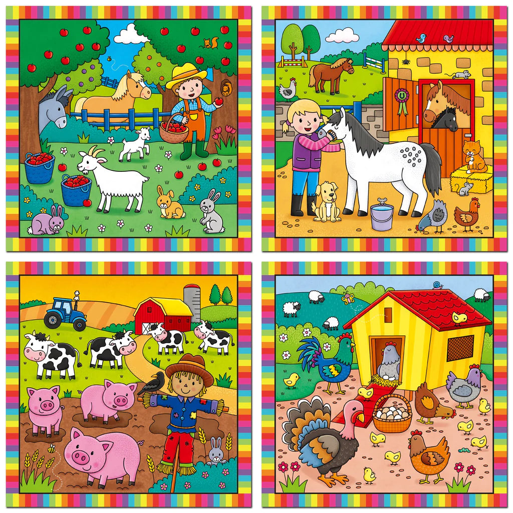 eerste kleuren met water boerderijdieren - first water magic baby farm animals - premier coloriage à eau bébés animaux de ferme