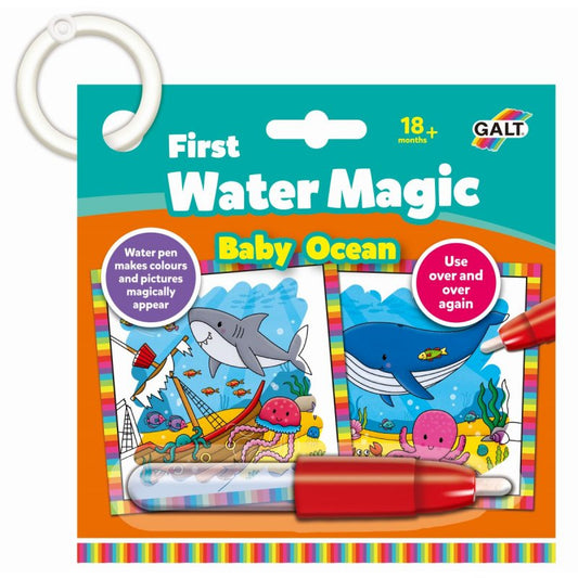eerste kleuren met water baby oceaan - first water magic baby ocean - premier coloriage à eau bébé océan