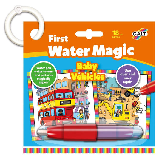 eerste kleuren met water baby voertuigen - first water magic baby vehicles - premier coloriage à eau bébé véhicules
