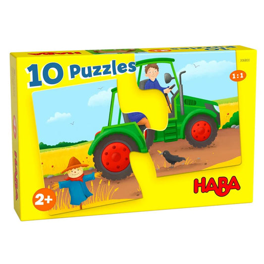 lot de 10 puzzles à la ferme